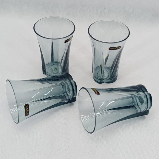 PrettyNeat Flower Crystal Glass Pack of 4