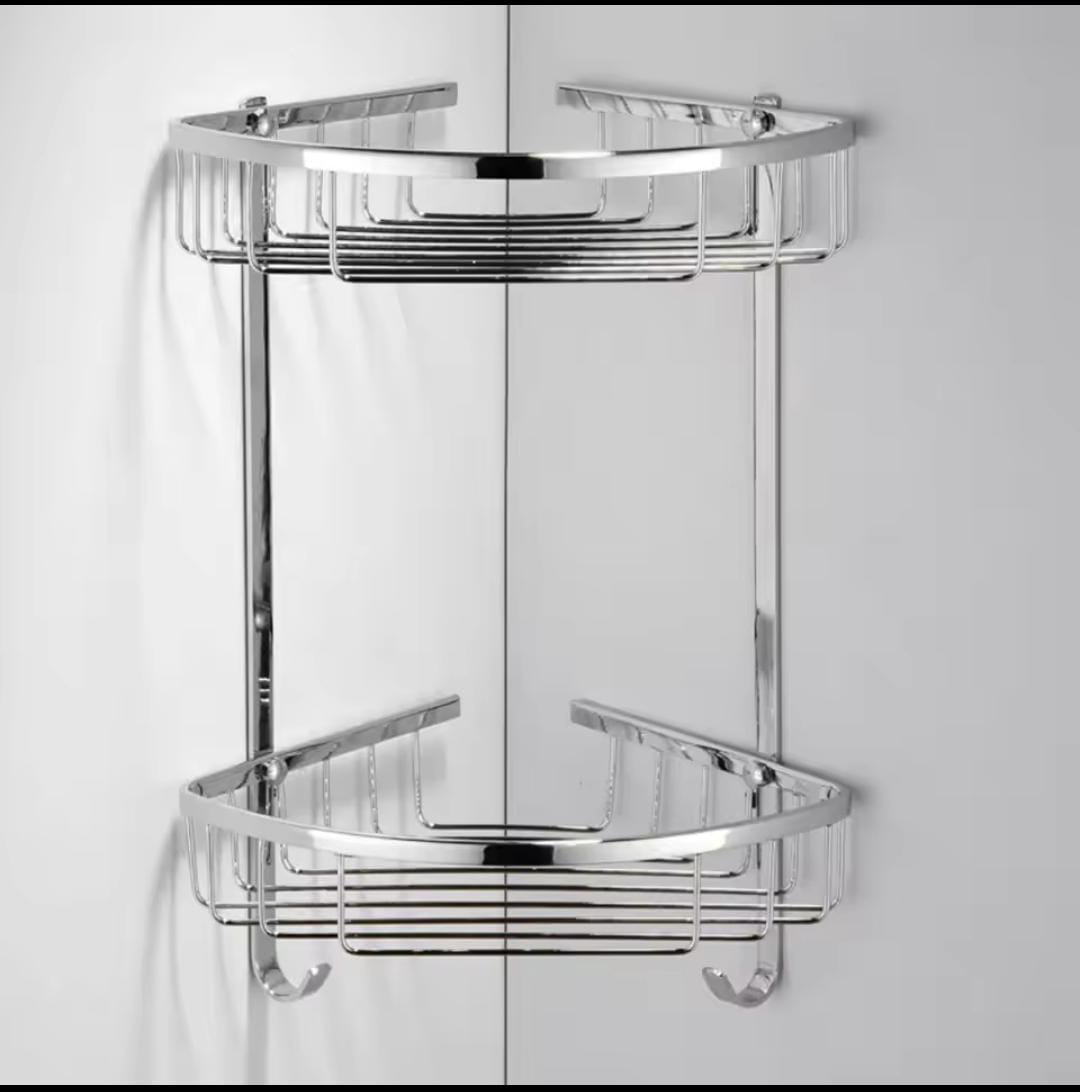 Triangle shape corner shelf