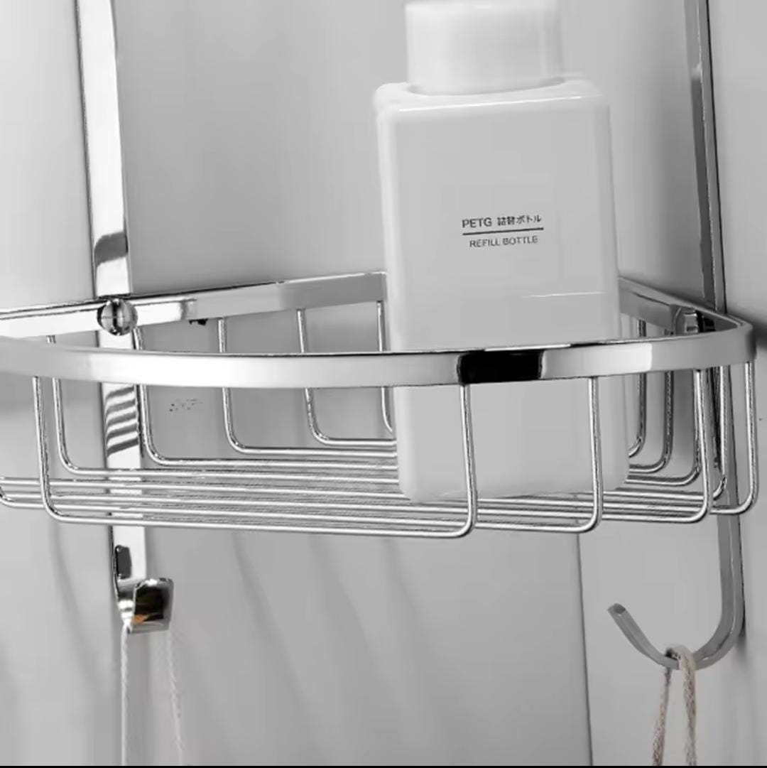 Triangle shape corner shelf