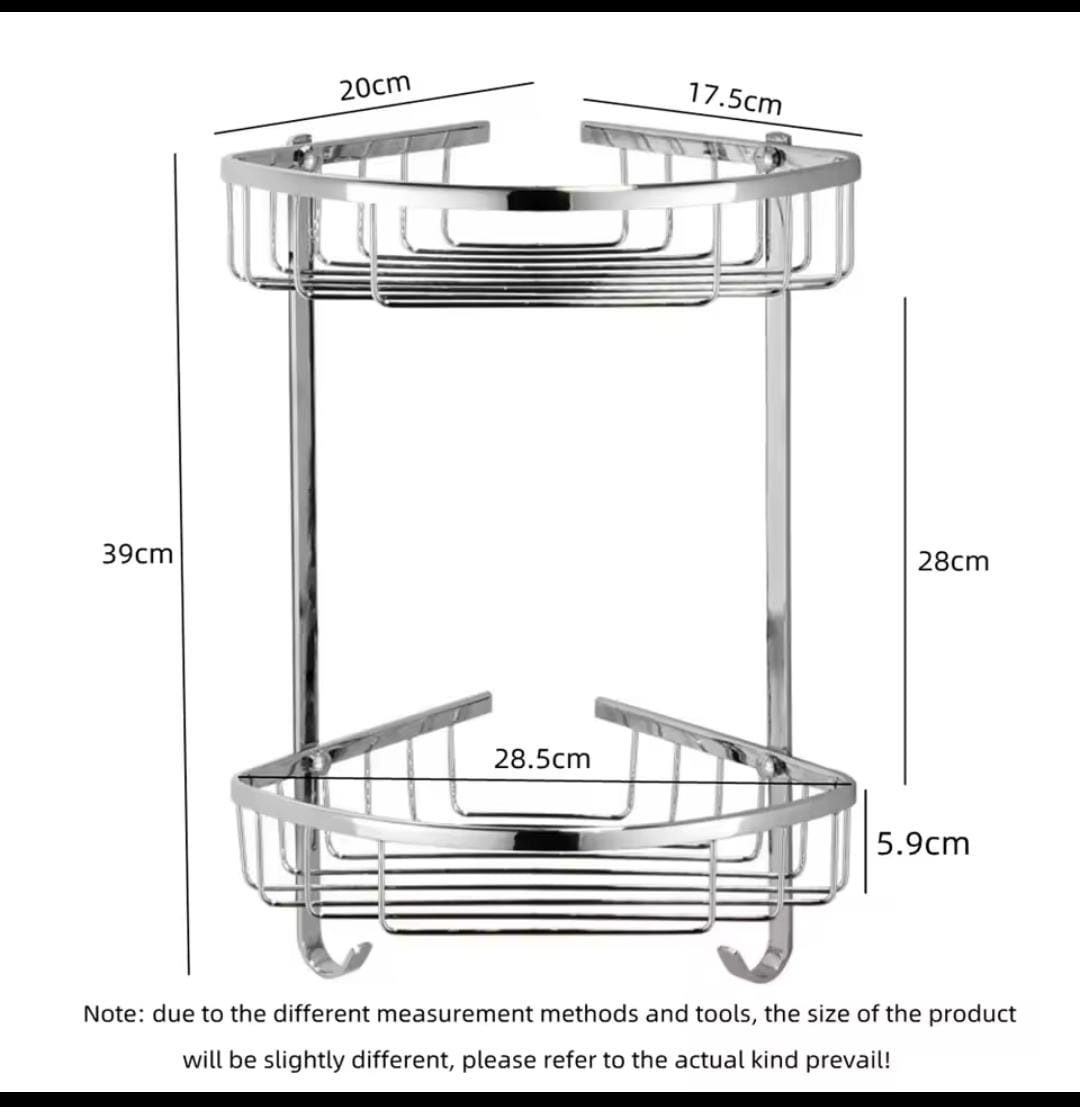 Triangle shape corner shelf