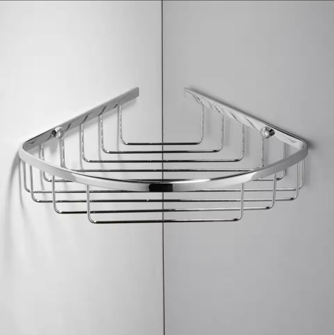 Triangle shape corner shelf