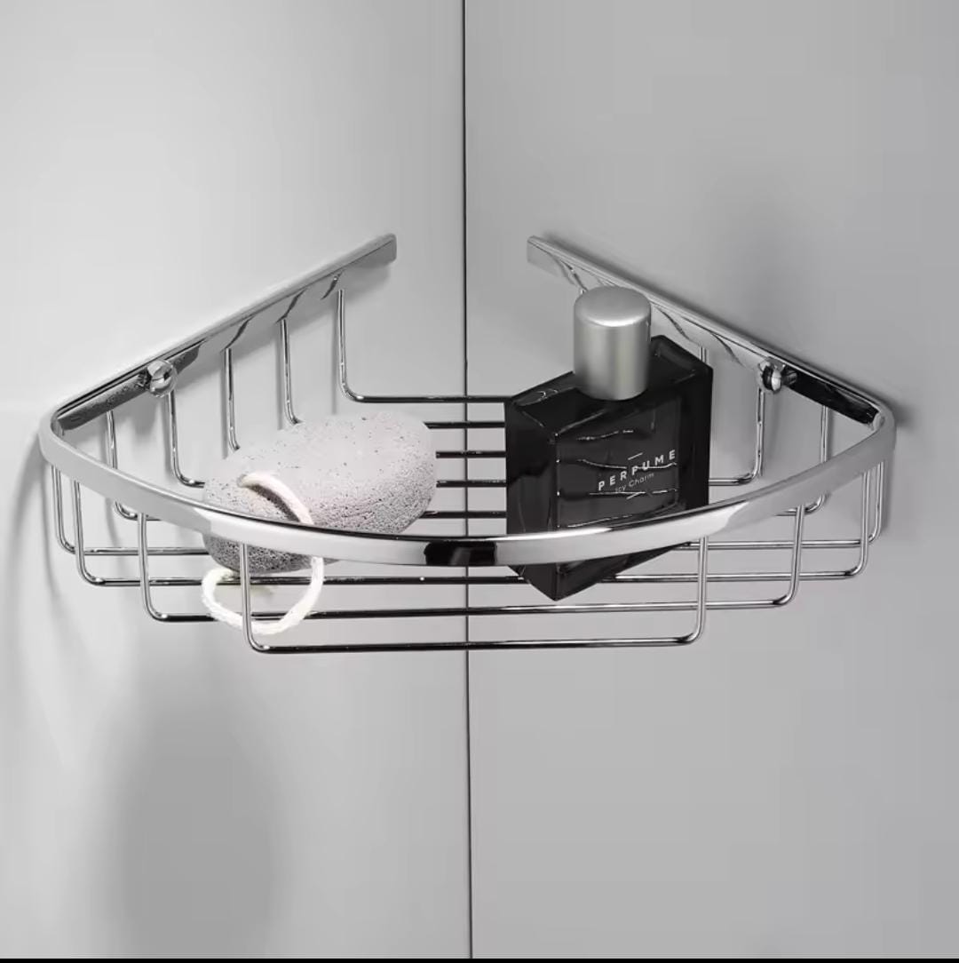 Triangle shape corner shelf