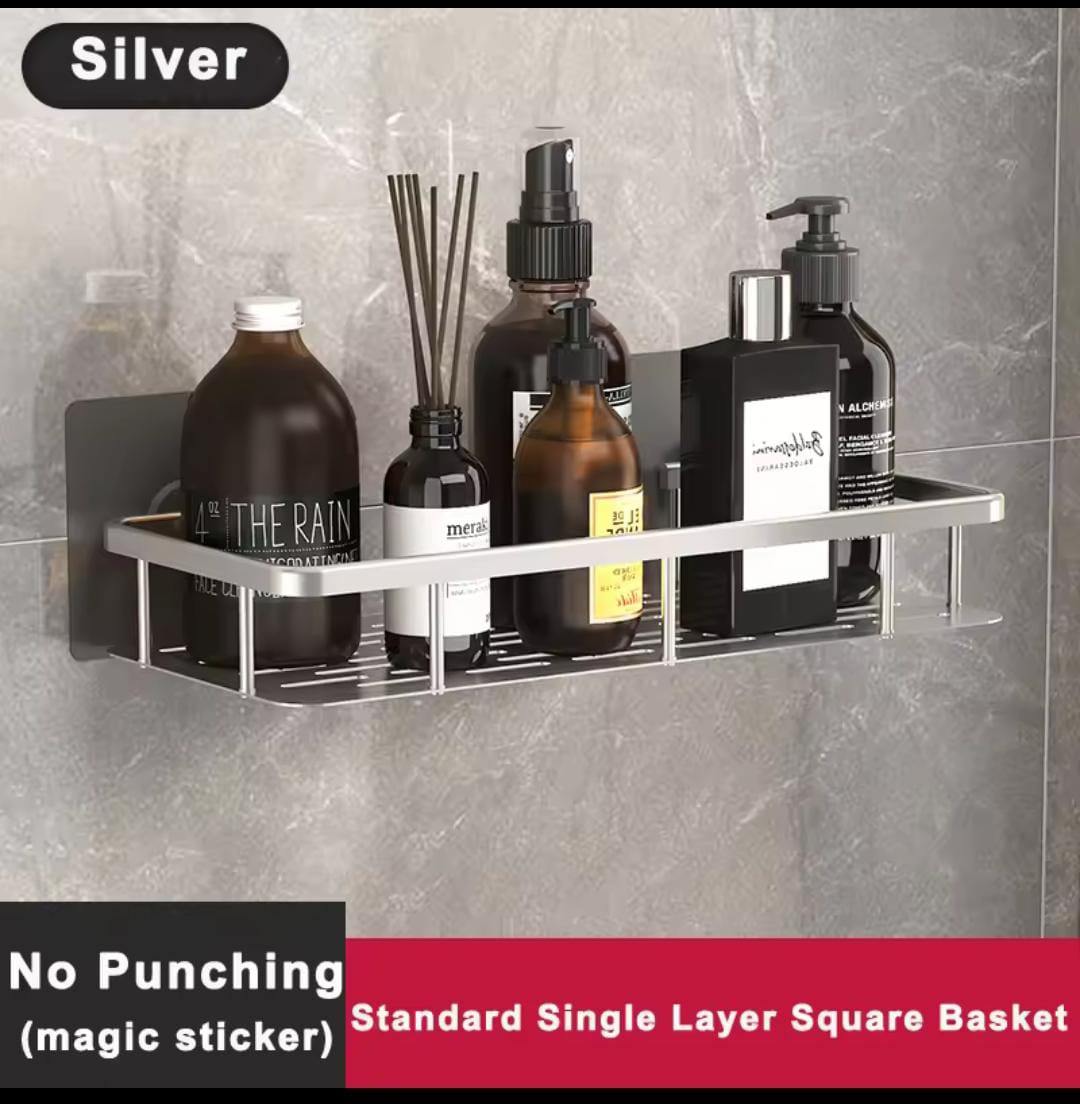 Rectangular stainless steel shelf