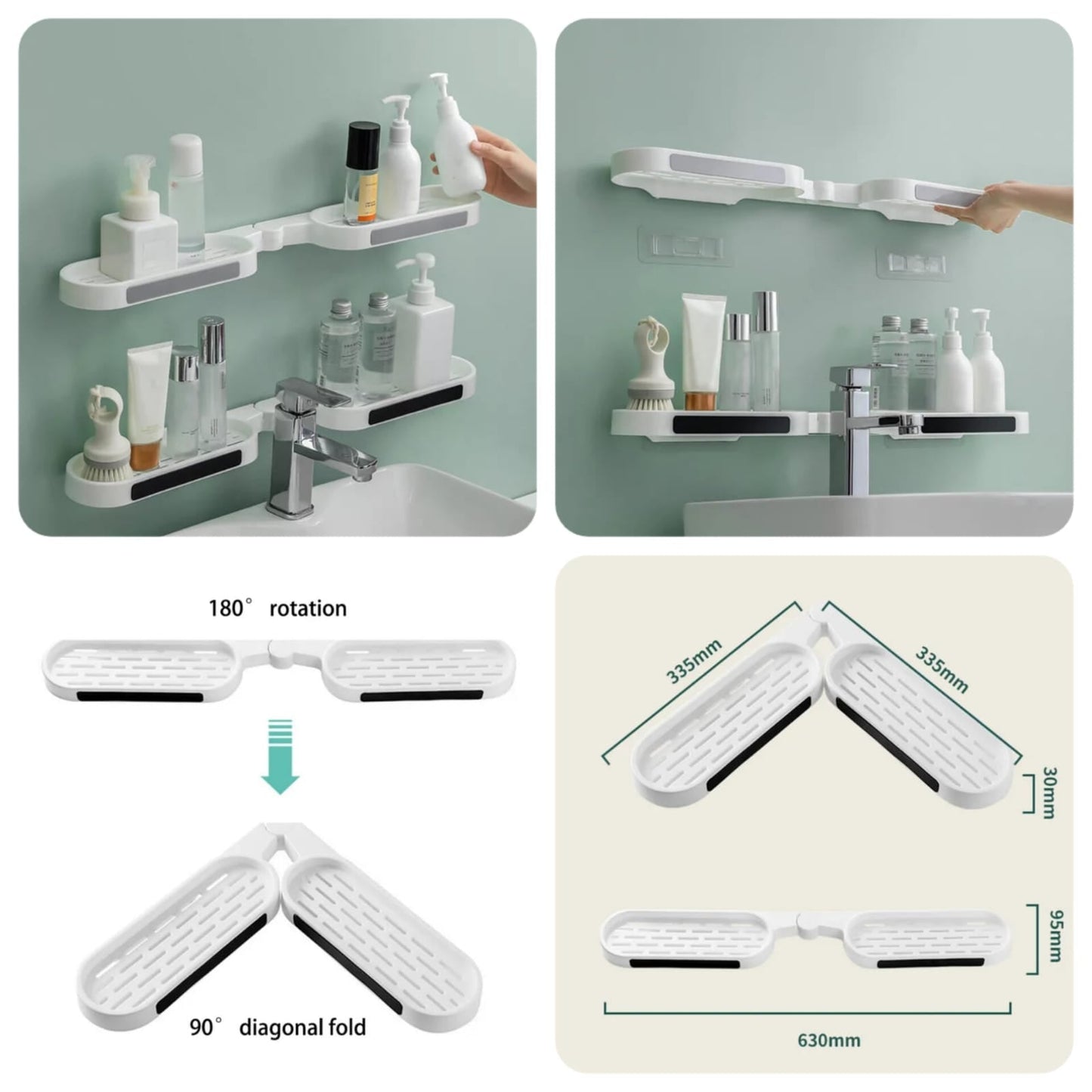 Wall-Mounted Revolving Rack