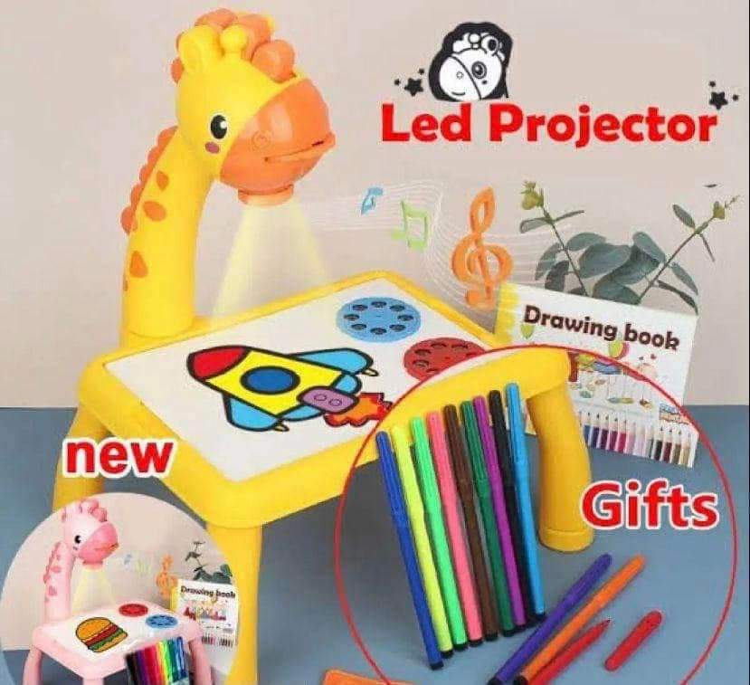 KID PROJECTION PAINTING WITH 12 WATERCOLOR PEN