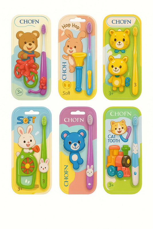 Kids Toothbrush Set 0f 2  (3–12 Years)