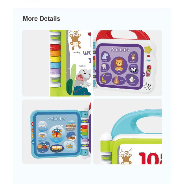 Touch and Learn 108 Words Book with Bluetooth Music and Sound