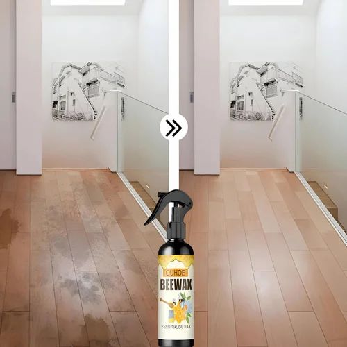 Bee wax furniture polish in easy spray bottle