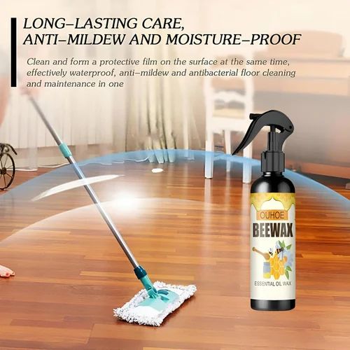 Bee wax furniture polish in easy spray bottle