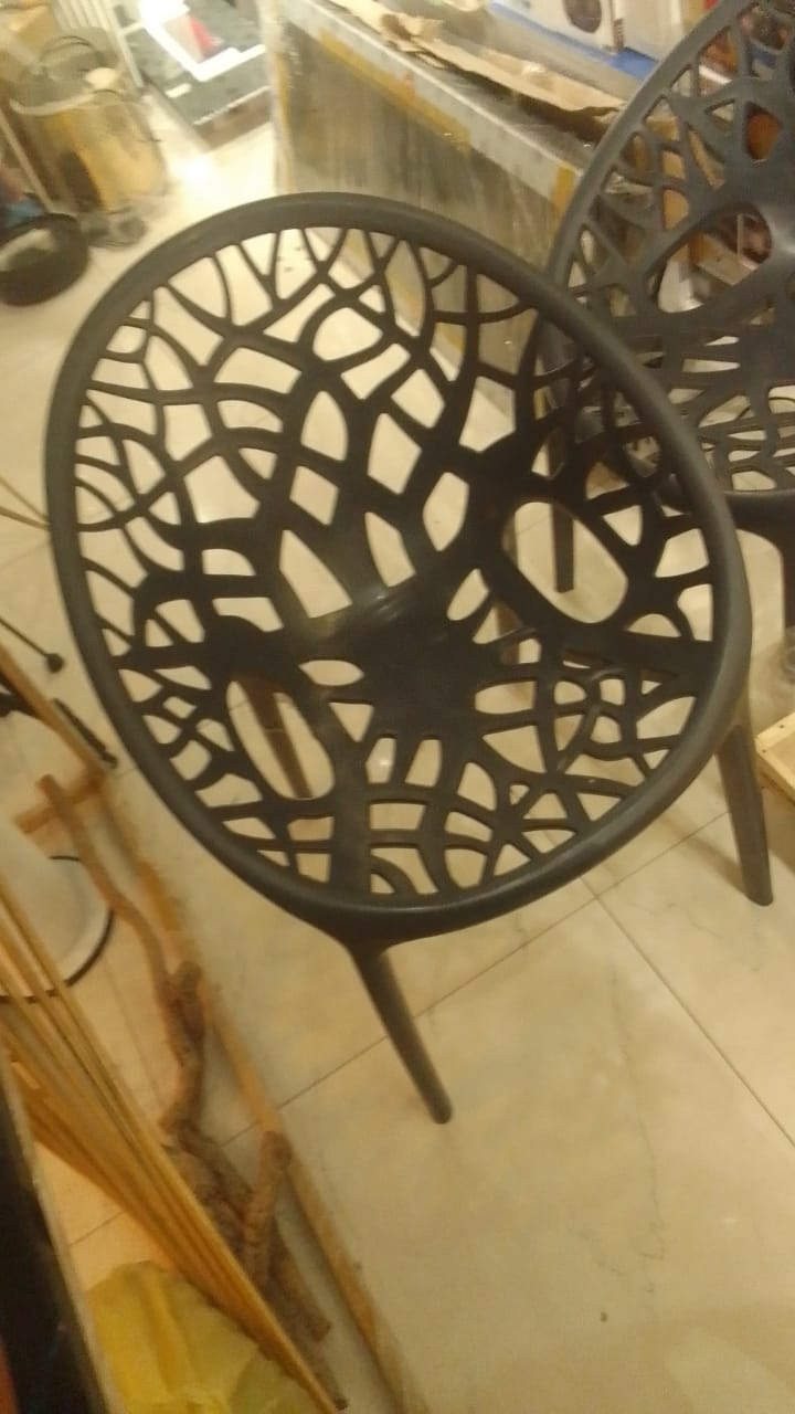 Decorative plastic chair