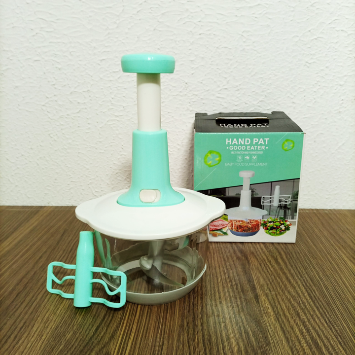 Push chopper with beater