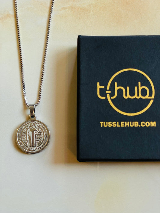 Minimal Silver Coin Pendant