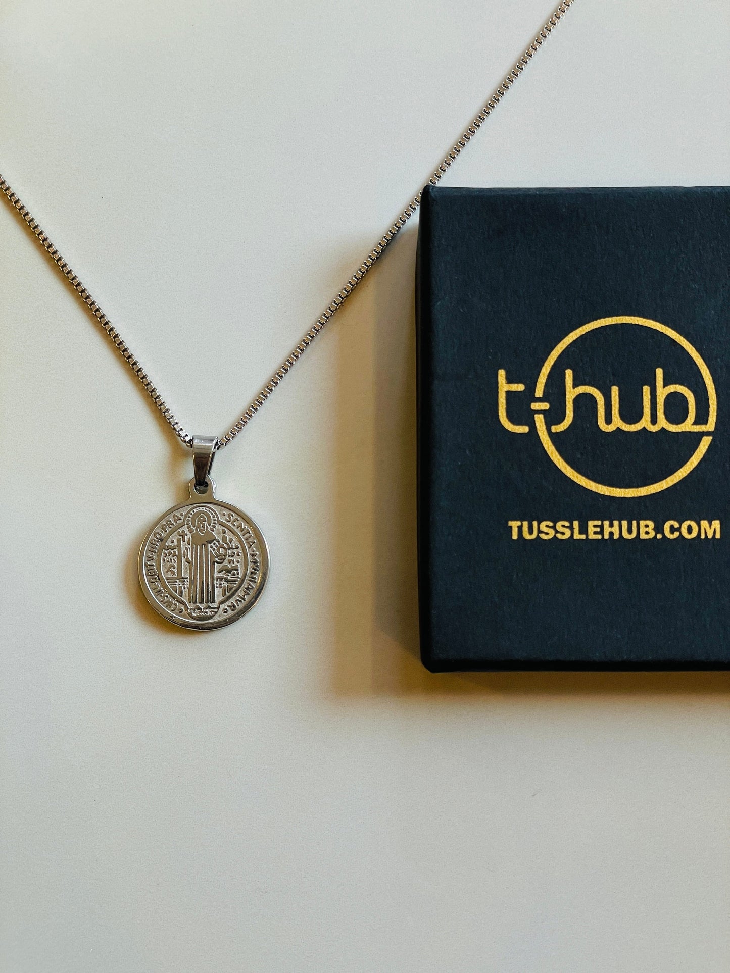 Minimal Silver Coin Pendant