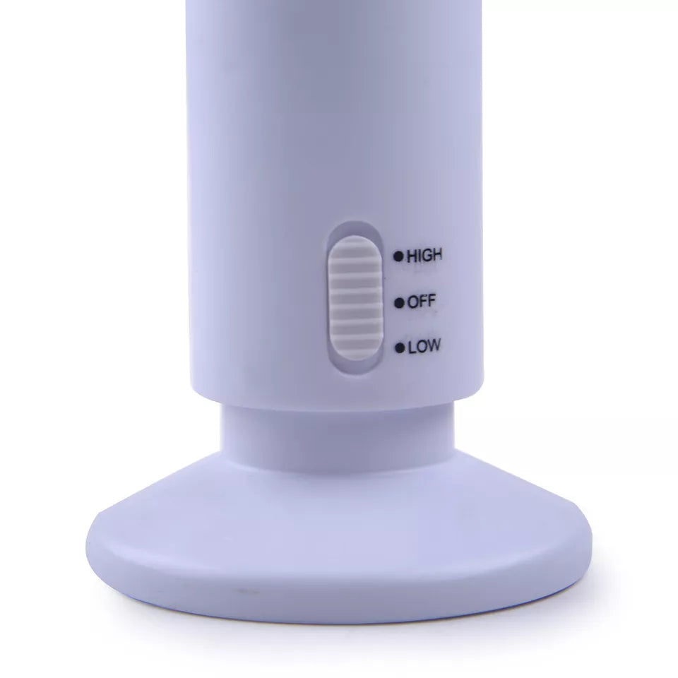 USB Vertical Mini Bladeless Tower Fan 2-Speed Desktop Cooler Air Conditioner