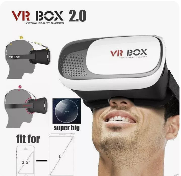 Virtual Reality 2nd Gen VR Box 3D Glasses Android Iphone
