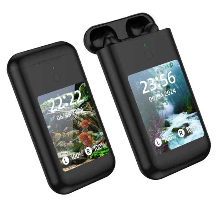 TF20 Box 3in1 Earbuds With Power Bank & Multimedia Display