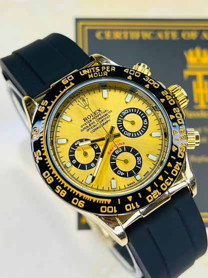All Gold Daytona Chronographs Dial Watch