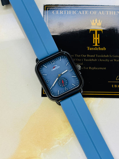 Sky Blue Heryi Seamer Magnet Strap Watch