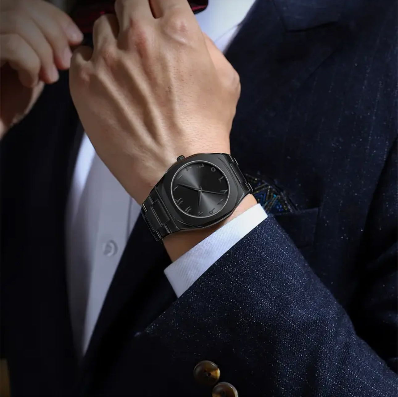 Black Arabic Aura Watch<br> Heavy Weight