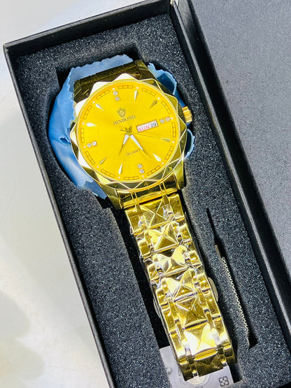 All Gold Binbond Prism Dial Watch