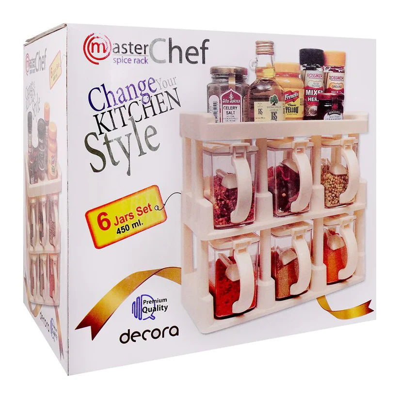 Master Chef Spice Rack | 6 Pcs