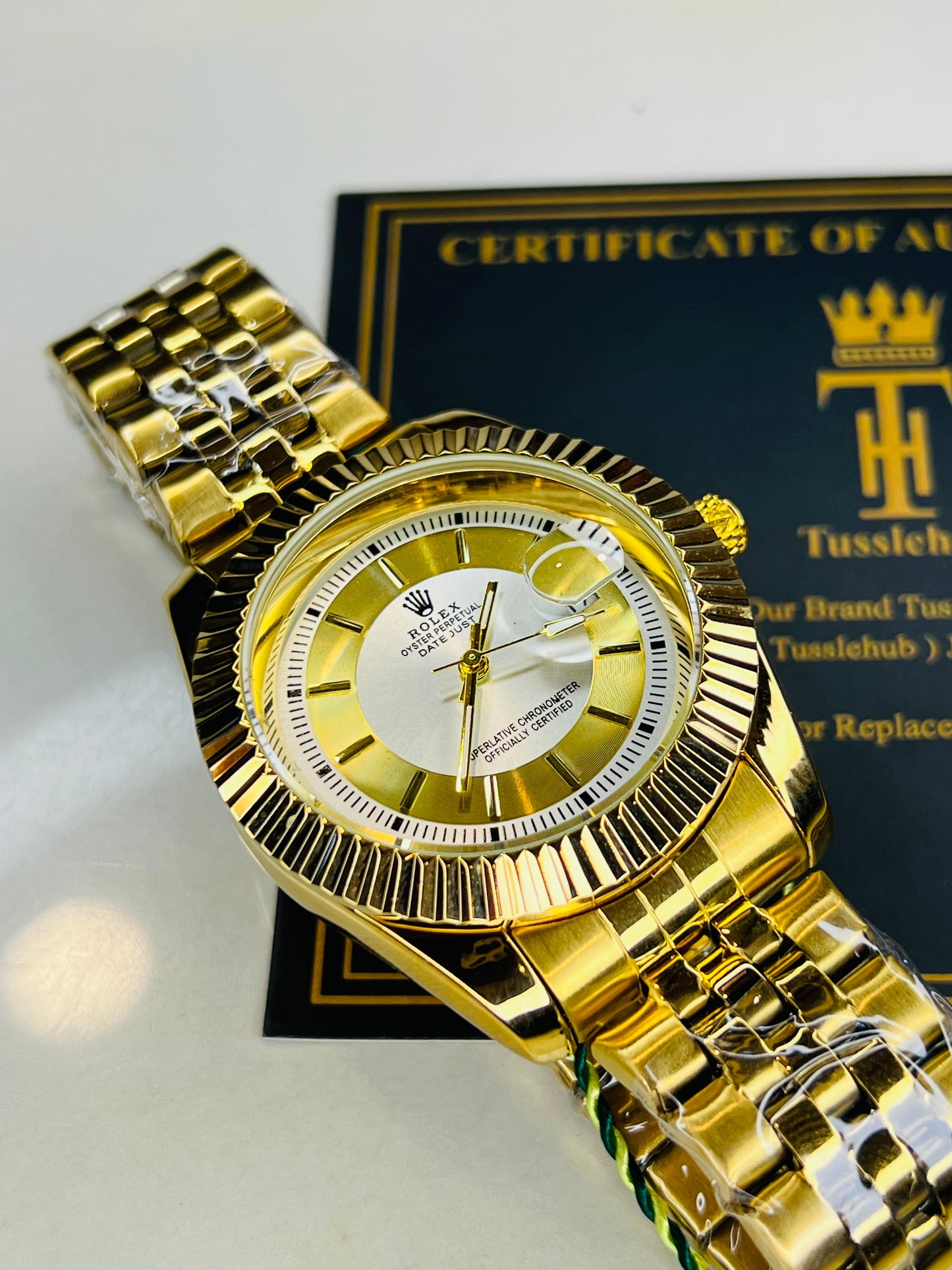 Gold Date Just Perpetual Watch