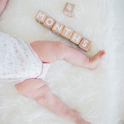Wooden Montessori Alphabet Activity Blocks – 26 Cubes