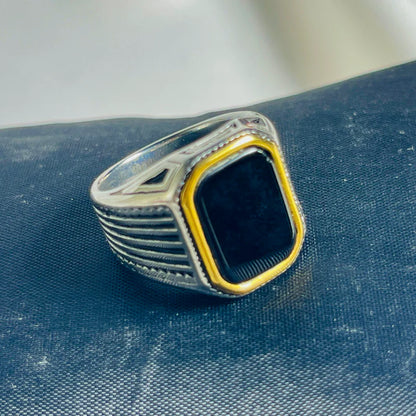Onyx Stone Ring For Men/Women