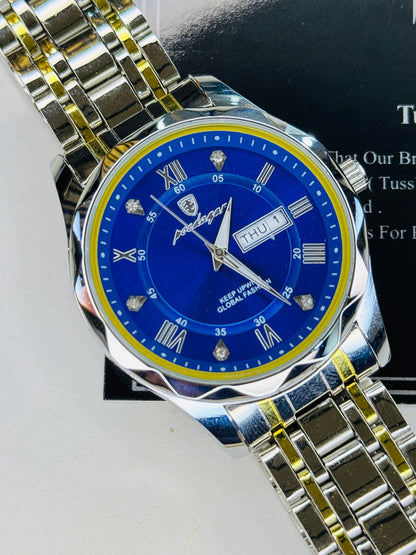 Poedagar Saint Day Date Prism Dial Watch