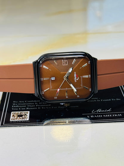 Brown Heryi Seamer Magnet Strap Watch