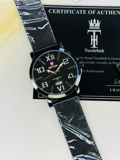 Kademan Black Mesh Premium Watch
