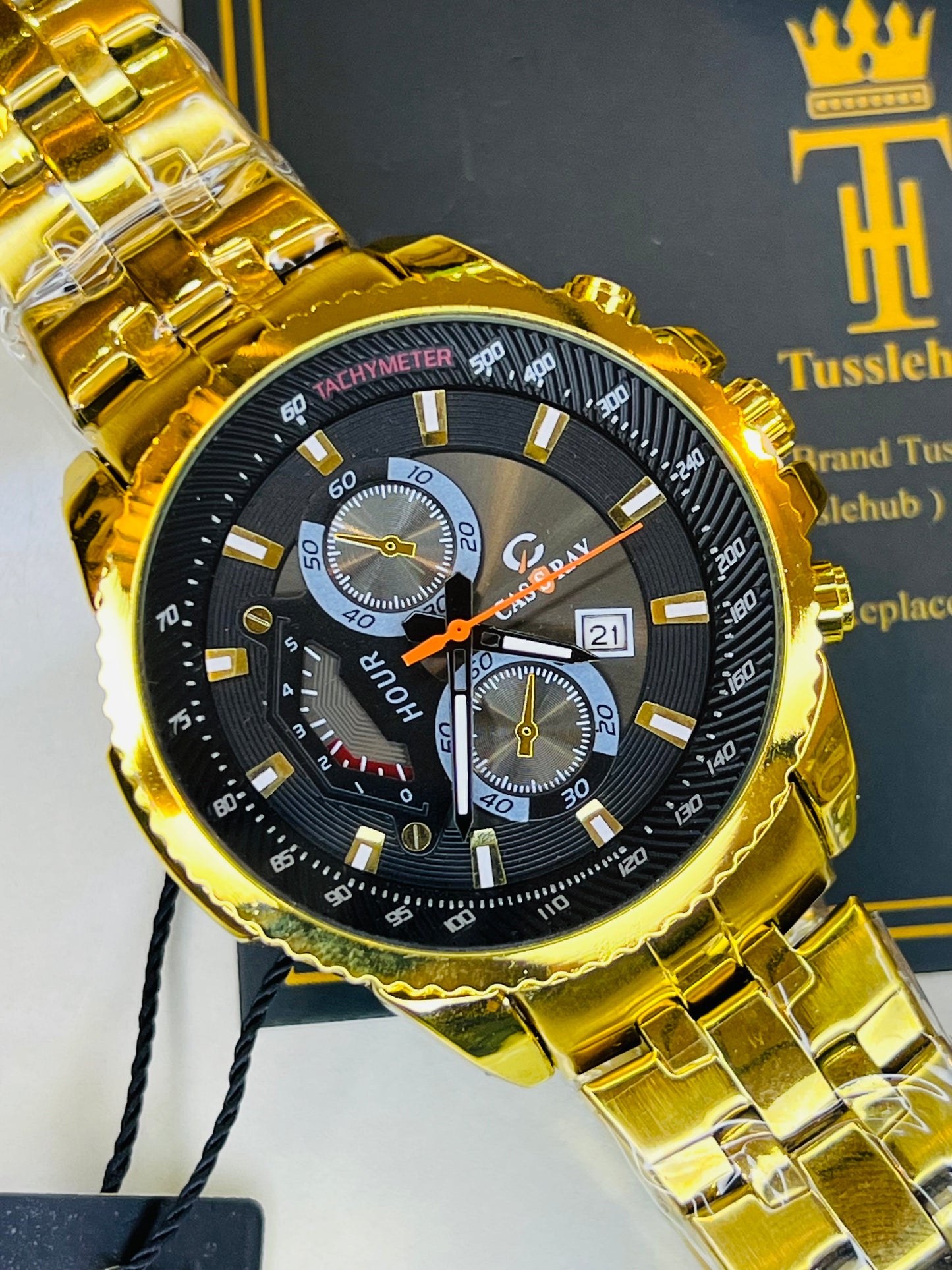 Gold Black Cassray Watch