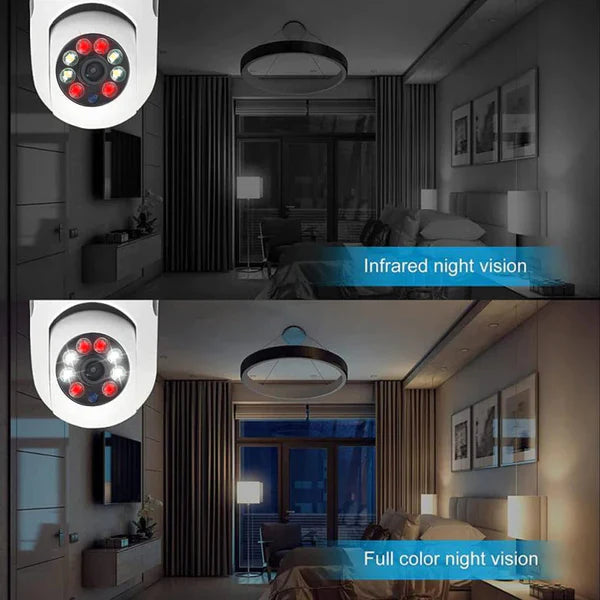 360° Wireless Wifi Panoramic Bulb Camera