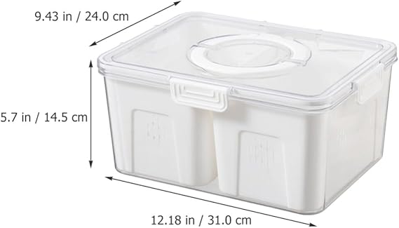 Acrylic 4 Grid Storage Box