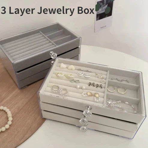 Acrylic 3Drawer Jewelry Organizer