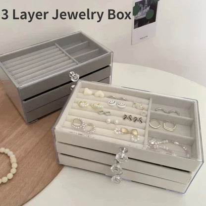 Acrylic 3Drawer Jewelry Organizer