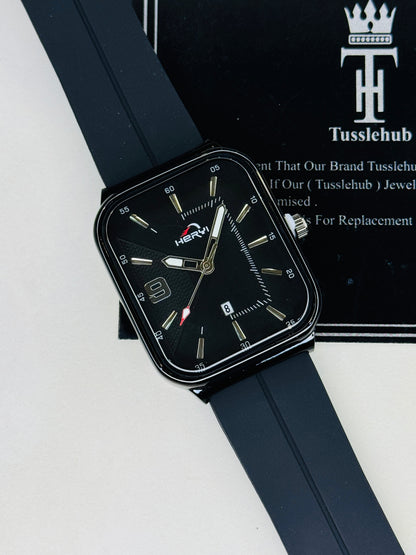 Black Heryi Seamer Magnet Strap Watch