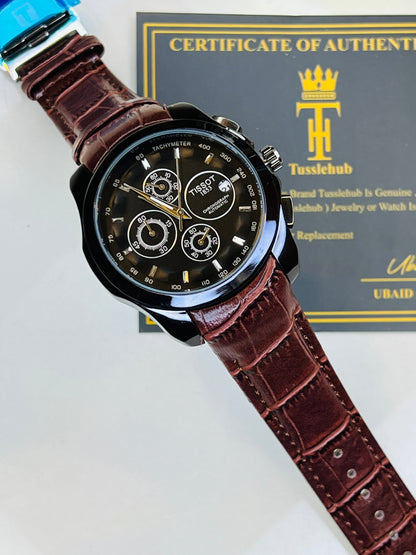 Brown Black Dial Case Tissot 1853  Special Edition Chronograph Watch