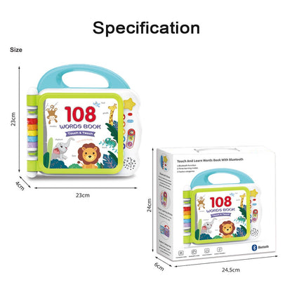 Touch and Learn 108 Words Book with Bluetooth Music and Sound