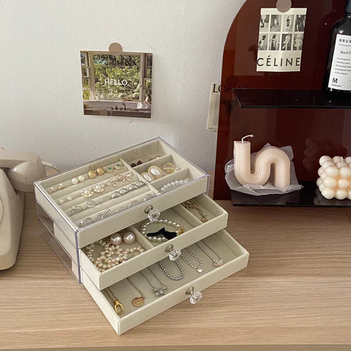 Acrylic 3Drawer Jewelry Organizer