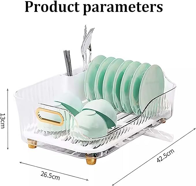 Acrylic Luxury Dish Drain Rack