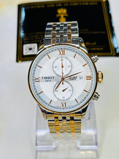 Le Lode Two Tone Chain Chronograph Dial Tissot Watch