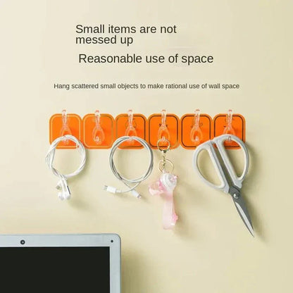 Modern Design Self-adhesive 6 Hook Stripe