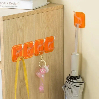 Modern Design Self-adhesive 6 Hook Stripe