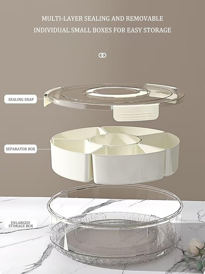 6Grid Rotating Storage Box