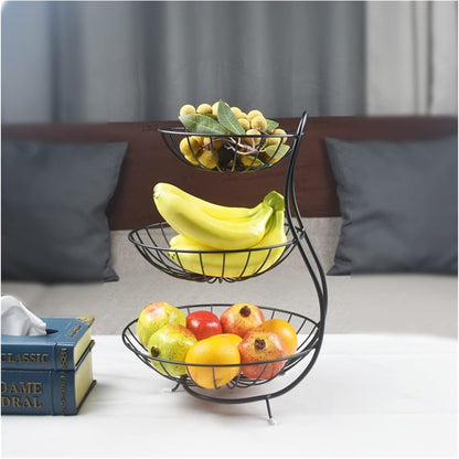 Iron 3 Layer Vegetable And Fruit Rack