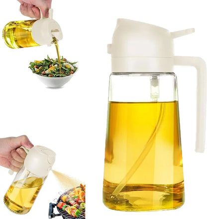 2 in 1 Glass Oil Sprayer & Dispenser