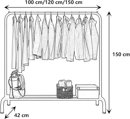 Single Pole Metal Cloth Stand