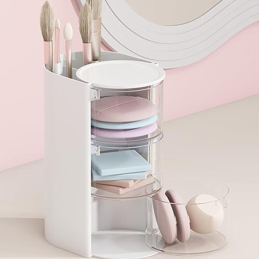 3 Layer Makeup Brush Holder