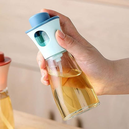 Versatile Glass Oil Sprayer for Cooking, Transparent Oil Spray Bottle for Cooking, Baking, Roasting, Grilling,Salad